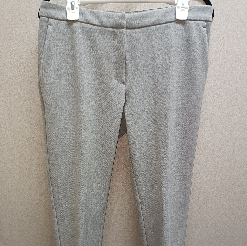 H&M textured dress pants Womens Size 10 gray thick Polyester Blend mid riseCo